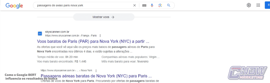 Como google bert afeta resultados de busca