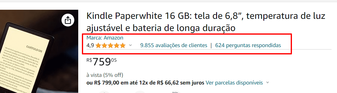 Avaliações dos Clientes