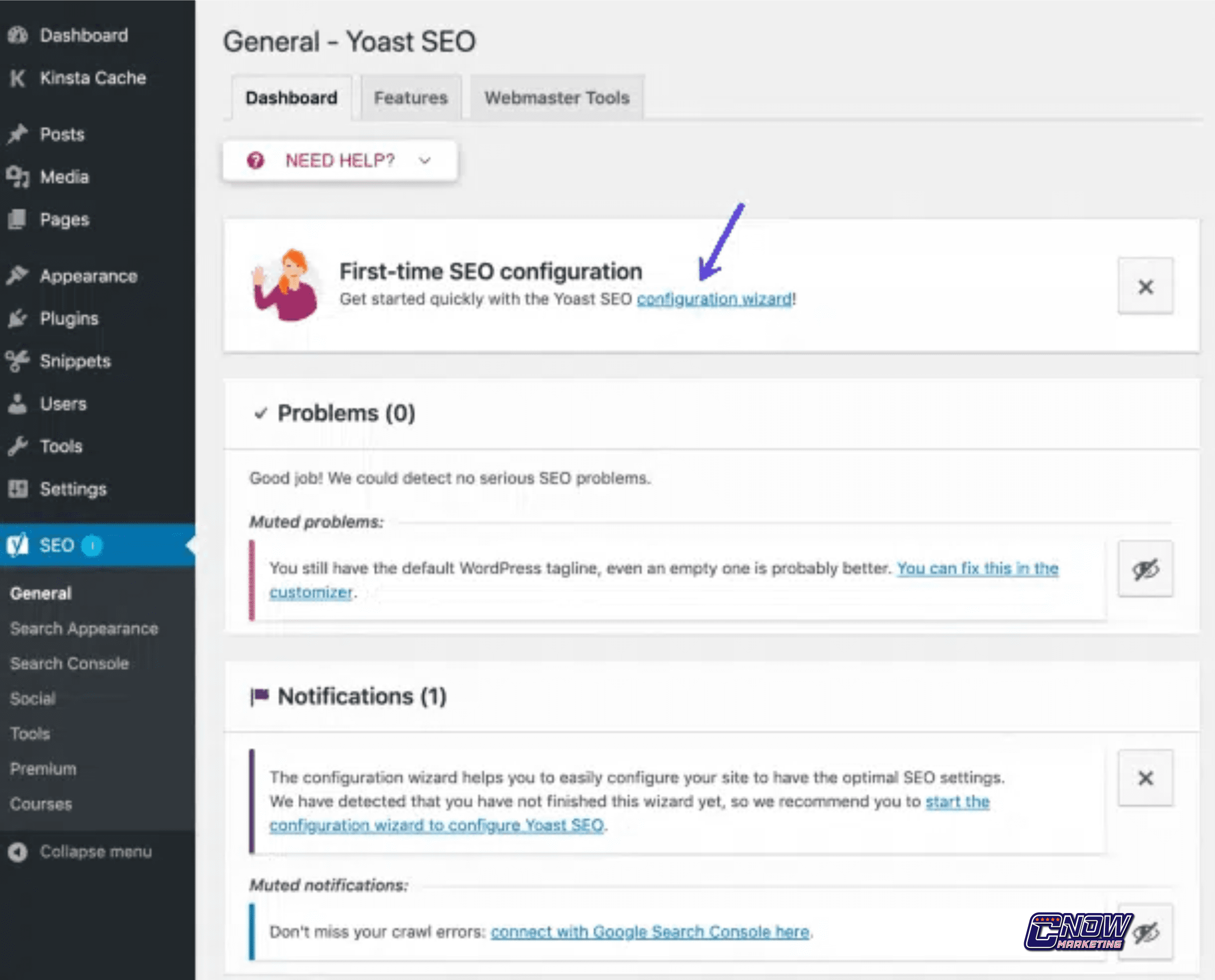 Integre o Yoast SEO ao Search Console: